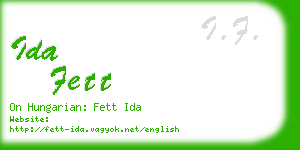 ida fett business card